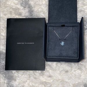 David Yurman Cable wrap necklace with diamonds